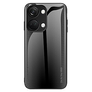 Θήκη OnePlus Nord 3 5G OEM Gradient Color Laser Carving Tempered Glass Πλάτη TPU μαύρο