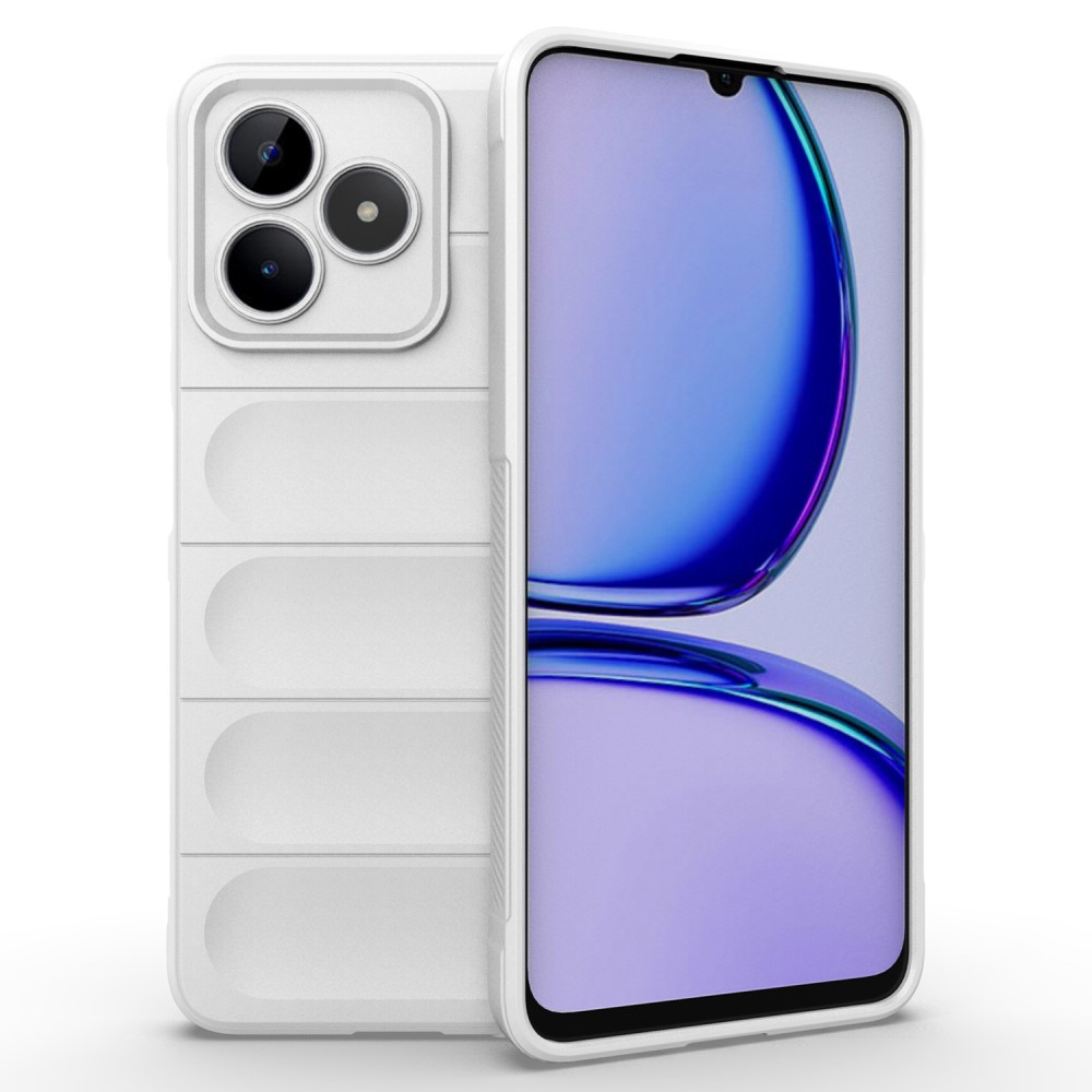Θήκη Realme C53 Mad Mask Rugged Armor από σκληρό Premium TPU λευκό