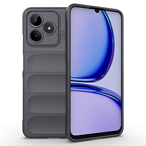 Θήκη Realme C53 Mad Mask Rugged Armor από σκληρό Premium TPU σκούρο γκρι