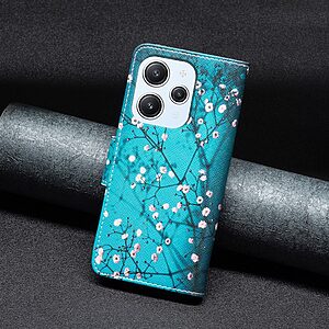 Θήκη Xiaomi Redmi 12 OEM Wintersweet με βάση στήριξης, υποδοχές καρτών και μαγνητικό κούμπωμα Flip Wallet από συνθετικό δέρμα και TPU - Image 5