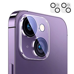 Baseus Crystal [x2.Σετ] Προστατευτικά Φακού Κάμερας για iPhone 15 / 15 Plus Πλήρης Κάλυψη