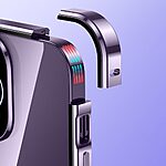 Θήκη iPhone 15 Mad Mask μεταλλική με εσωτερικό μαγνήτη V2 και ανθεκτικό Tempered Glass 360° διπλής όψης με Camera Protection Lips μπλε - Image 4