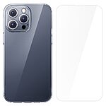 Θήκη iPhone 15 Pro Max Baseus Corning Series Silicone Sockproof με προστασία οθόνης (Tempered Glass) Πλάτη TPU