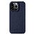 Θήκη iPhone 15 Pro MELKCO Πλάτη Shock-Proof από Premium αυθεντικό δέρμα Genuine Cowhide μπλε σκούρο