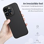 Θήκη iPhone 15 Pro NiLLkin Lenswing Series με ειδικό στήριγμα στην κάμερα Silicone Sockproof συμβατό με Magsafe φορτιστή Πλάτη TPU μωβ - Image 5