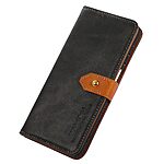 Θήκη Google Pixel 7A KHAZNEH Leather Wallet Golden Clasp με βάση στήριξης, υποδοχές καρτών και μαγνητικό κούμπωμα μαύρο - Image 5