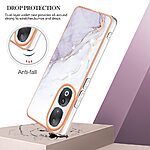 Θήκη Honor 90 OEM πλάτη με μεταλιζέ περίβλημα από αντικραδασμικό TPU λευκό - Image 2