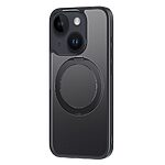 Θήκη iPhone 15 Plus BASEUS CyberLoop Series Silicone Sockproof συμβατό με MagSafe φορτιστή και Kickstand βάση στήριξης Πλάτη TPU μαύρο