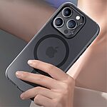 Θήκη iPhone 15 Plus BENKS Magnetic Series v3 Hybrid συμβατό με MagSafe φορτιστή Transparent Πλάτη TPU μαύρο - Image 5