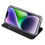 Θήκη iPhone 15 Plus DUX DUCIS Skin Pro Series με βάση στήριξης, υποδοχή καρτών και μαγνητικό κούμπωμα Flip Wallet από συνθετικό δέρμα και TPU μαύρο - Image 3