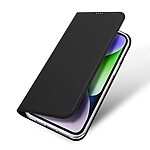 Θήκη iPhone 15 Plus DUX DUCIS Skin Pro Series με βάση στήριξης, υποδοχή καρτών και μαγνητικό κούμπωμα Flip Wallet από συνθετικό δέρμα και TPU μαύρο - Image 4