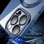 Θήκη iPhone 15 Plus KSTDESIGN Magnetic Metal Frame Series συμβατό με MagSafe φορτιστή Transparent Πλάτη TPU μαύρο - Image 3