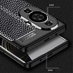 Θήκη Huawei Nova 11 Pro Mad Mask Focus Litchi Skin Series πλάτη TPU μπλε - Image 5