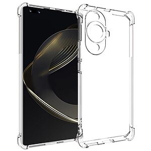 Θήκη Huawei Nova 11 Pro OEM Silicone Sockproof V6 Anti-Slip Transparent Πλάτη TPU