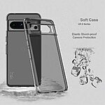 Θήκη Google Pixel 8 Pro 5G IMAK UX-5 Series Soft TPU πλάτη διάφανη μαύρο - Image 3