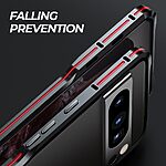 Θήκη Google Pixel 8 Pro 5G LUPHIE Προστατευτικό Premium v2 Μεταλλικό bumper και ειδικό κλείδωμα με βίδες μαύρο - Image 5