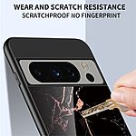 Θήκη Google Pixel 8 Pro 5G OEM σχέδιο Marble με Πλάτη Tempered Glass TPU λευκό - Image 3