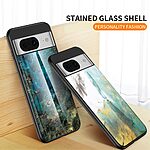 Θήκη Google Pixel 8 5G OEM σχέδιο Marble με Πλάτη Tempered Glass TPU λευκό - Image 5