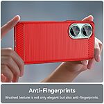 Θήκη Huawei Nova 11i Mad Mask Brushed TPU Carbon Πλάτη κόκκινο - Image 5