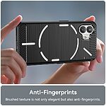 Θήκη Nothing Phone (2) Mad Mask Brushed TPU Carbon Πλάτη μαύρο - Image 5