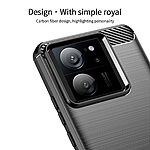 Θήκη Xiaomi 13T 5G / 13T Pro 5G MOFI Brushed V2 TPU Carbon Πλάτη μπλε - Image 4