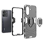 Θήκη Xiaomi Redmi 13C / Poco C65 Mad Mask Πλάτη Thin Armor με Μαγνητικό δαχτυλίδι και Βάση στήριξης TPU μαύρο - Image 3