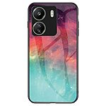 Θήκη Xiaomi Redmi 13C / Poco C65 OEM σχέδιο Colorful Sky με πλάτη από Tempered Glass και εσωτερικό TPU