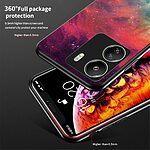 Θήκη Xiaomi Redmi 13C / Poco C65 OEM σχέδιο Starry Moon με πλάτη από Tempered Glass και εσωτερικό TPU - Image 5