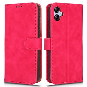 Θήκη Samsung Galaxy A04e / F04 OEM Leather Skin touch Feeling με βάση στήριξης