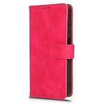 Θήκη Samsung Galaxy A04e / F04 OEM Leather Skin touch Feeling με βάση στήριξης, υποδοχές καρτών και μαγνητικό κούμπωμα φούξια - Image 5