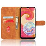 υποδοχές καρτών και μαγνητικό κούμπωμα καφέ