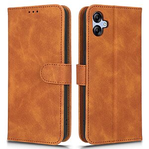 Θήκη Samsung Galaxy A04e / F04 OEM Leather Skin touch Feeling με βάση στήριξης