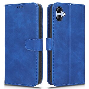 Θήκη Samsung Galaxy A04e / F04 OEM Leather Skin touch Feeling με βάση στήριξης