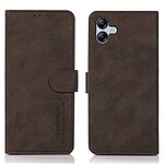 Θήκη Samsung Galaxy A04e / F04 KHAZNEH Litchi Retro Texture Leather με βάση στήριξης