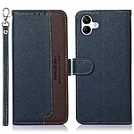 Θήκη Samsung Galaxy A04e / F04 KHAZNEH Litchi Retro V3 Texture Leather με βάση στήριξης