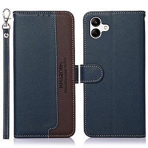 Θήκη Samsung Galaxy A04e / F04 KHAZNEH Litchi Retro V3 Texture Leather με βάση στήριξης