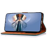 Θήκη Samsung Galaxy A04e / F04 KHAZNEH Leather Wallet Golden Clasp με βάση στήριξης, υποδοχές καρτών και μαγνητικό κούμπωμα μπλε - Image 3