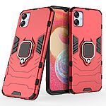 Θήκη Samsung Galaxy A04e / F04 Mad Mask Πλάτη Thin Armor με Μαγνητικό δαχτυλίδι και Βάση στήριξης TPU κόκκινο - Image 5