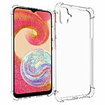 Θήκη Samsung Galaxy A04e / F04 OEM Silicone Sockproof V10 Anti-Slip Transparent Πλάτη με ενισχυμένες γωνίες TPU