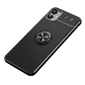 Θήκη Samsung Galaxy A04e / F04 OEM Magnetic Ring Kickstand / Μαγνητικό δαχτυλίδι / Βάση στήριξης TPU μαύρο