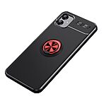 Θήκη Samsung Galaxy A04e / F04 OEM Magnetic Ring Kickstand / Μαγνητικό δαχτυλίδι / Βάση στήριξης TPU μαύρο / κόκκινο