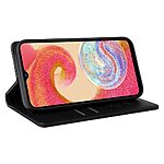Θήκη Samsung Galaxy A04e / F04 Yikatu Folio Series με βάση στήριξης, υποδοχή καρτών και μαγνητικό κούμπωμα Flip Wallet από συνθετικό δέρμα και TPU μαύρο - Image 4