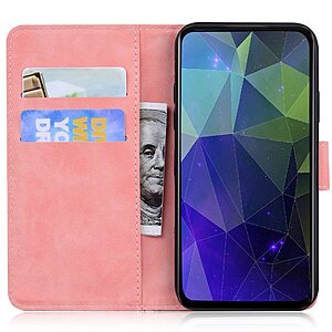 υποδοχές καρτών και μαγνητικό κούμπωμα ροζ