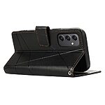 Θήκη Samsung Galaxy M34 5G Dierfeng DF 06 Foldable Series με βάση στήριξης, υποδοχή καρτών και μαγνητικό κούμπωμα Flip Wallet από συνθετικό δέρμα και εσωτερικό TPU μαύρο - Image 4