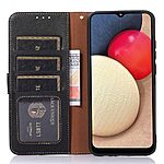 Θήκη Samsung Galaxy M34 5G KHAZNEH Litchi Retro V3 Texture Leather με βάση στήριξης, υποδοχές καρτών και μαγνητικό κούμπωμα μαύρο - Image 4