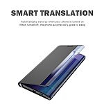 Θήκη Samsung Galaxy S23 FE 5G OEM Half Mirror View Stand Cover με μαγνητικό κούμπωμα από συνθετικό δέρμα μαύρο - Image 5