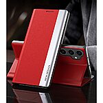 Θήκη Samsung Galaxy S23 FE 5G New Design Leather Stand Cover από συνθετικό δέρμα κόκκινο - Image 2