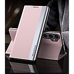 Θήκη Samsung Galaxy S23 FE 5G New Design Leather Stand Cover από συνθετικό δέρμα ροζ - Image 2