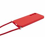 Θήκη Samsung Galaxy S23 FE 5G OEM Soft Silicone Sockproof v3 πλάτη με κορδόνι από αντικραδασμικό TPU κόκκινο - Image 3