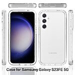 Θήκη Samsung Galaxy S23 FE 5G OEM Transparent Full Cover Case 360° από TPU Frame μαύρο - Image 4